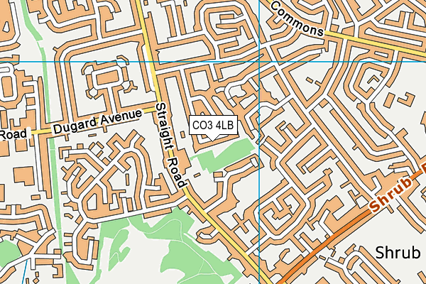 CO3 4LB map - OS VectorMap District (Ordnance Survey)