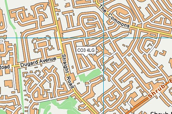 CO3 4LG map - OS VectorMap District (Ordnance Survey)