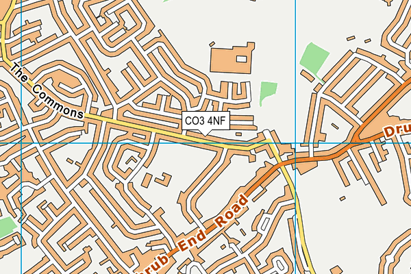 CO3 4NF map - OS VectorMap District (Ordnance Survey)