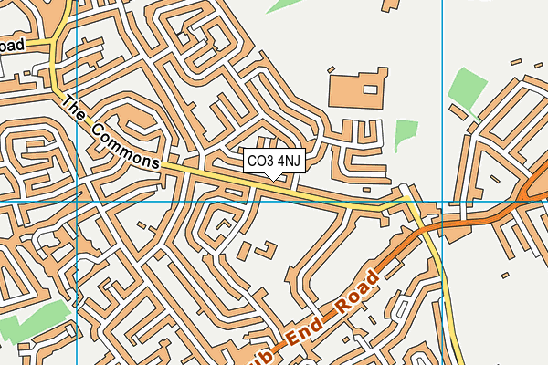 CO3 4NJ map - OS VectorMap District (Ordnance Survey)