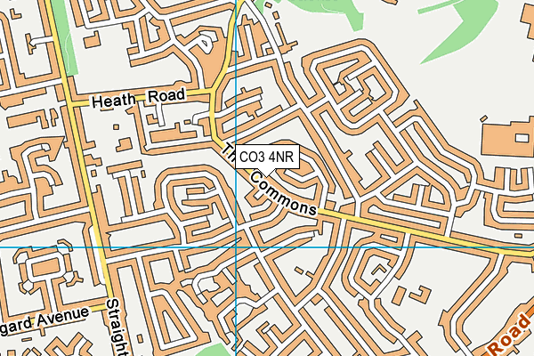 CO3 4NR map - OS VectorMap District (Ordnance Survey)