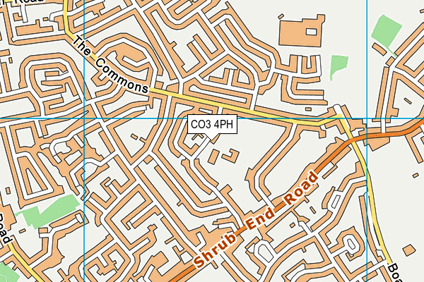 CO3 4PH map - OS VectorMap District (Ordnance Survey)