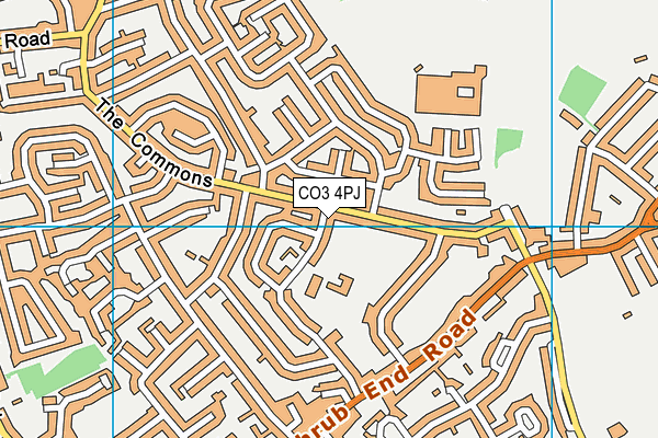 CO3 4PJ map - OS VectorMap District (Ordnance Survey)