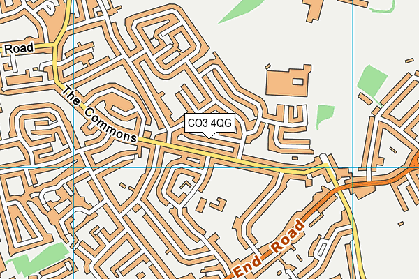 CO3 4QG map - OS VectorMap District (Ordnance Survey)