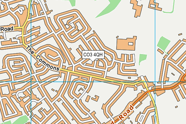 CO3 4QH map - OS VectorMap District (Ordnance Survey)