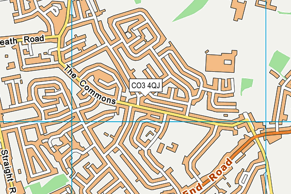 CO3 4QJ map - OS VectorMap District (Ordnance Survey)