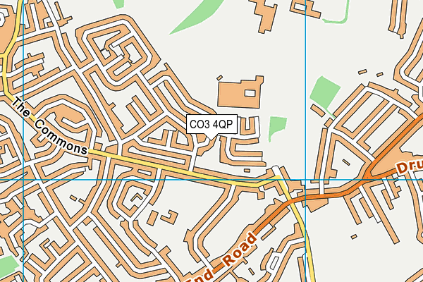 CO3 4QP map - OS VectorMap District (Ordnance Survey)