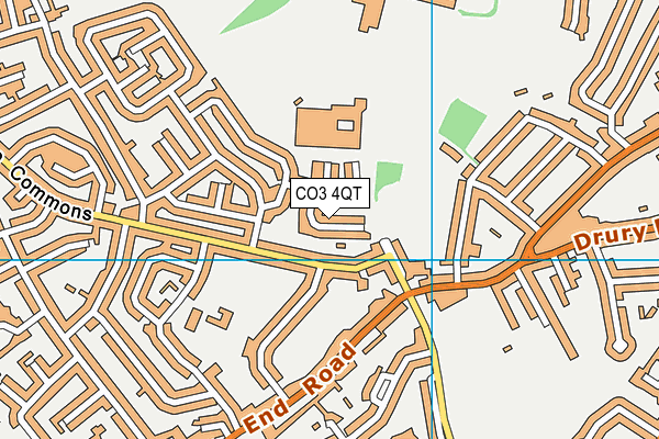 CO3 4QT map - OS VectorMap District (Ordnance Survey)