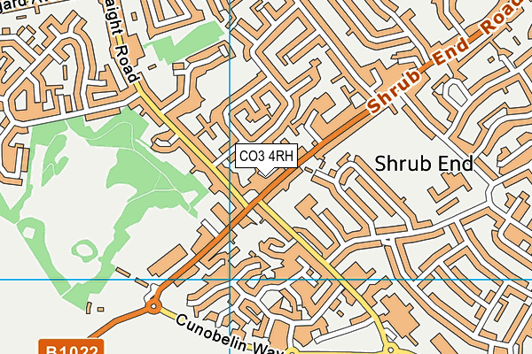 CO3 4RH map - OS VectorMap District (Ordnance Survey)
