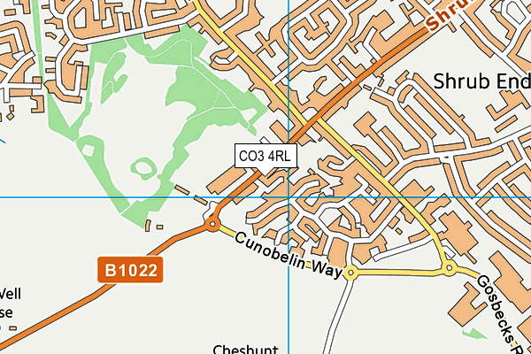 CO3 4RL map - OS VectorMap District (Ordnance Survey)