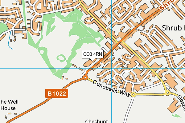 CO3 4RN map - OS VectorMap District (Ordnance Survey)