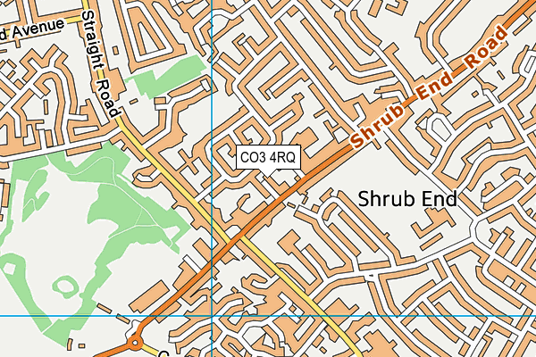 CO3 4RQ map - OS VectorMap District (Ordnance Survey)