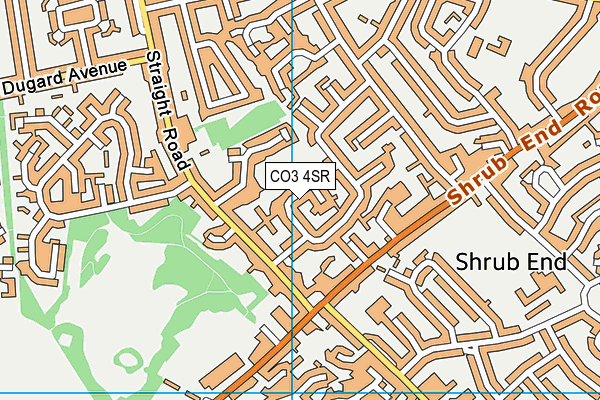 CO3 4SR map - OS VectorMap District (Ordnance Survey)