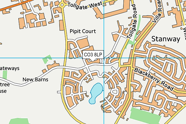 CO3 8LP map - OS VectorMap District (Ordnance Survey)