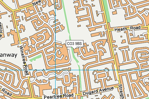 CO3 9BS map - OS VectorMap District (Ordnance Survey)