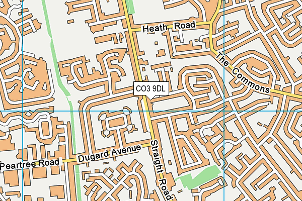 CO3 9DL map - OS VectorMap District (Ordnance Survey)