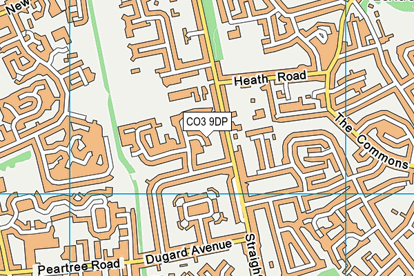 CO3 9DP map - OS VectorMap District (Ordnance Survey)