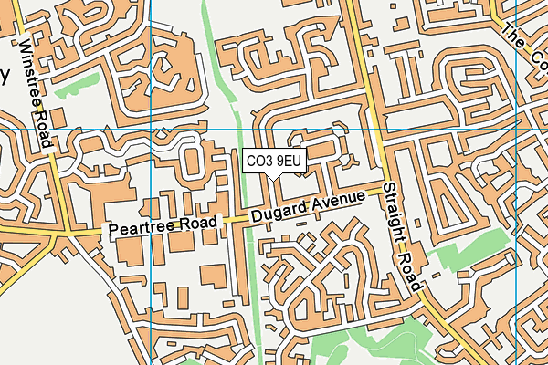 CO3 9EU map - OS VectorMap District (Ordnance Survey)