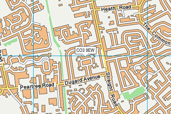 CO3 9EW map - OS VectorMap District (Ordnance Survey)