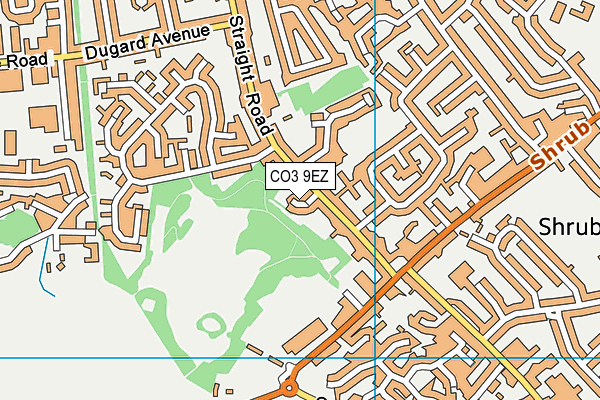 CO3 9EZ map - OS VectorMap District (Ordnance Survey)