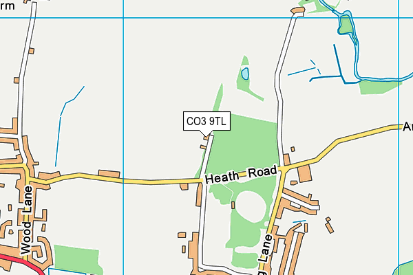 CO3 9TL map - OS VectorMap District (Ordnance Survey)