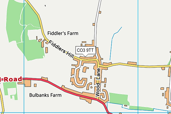 CO3 9TT map - OS VectorMap District (Ordnance Survey)