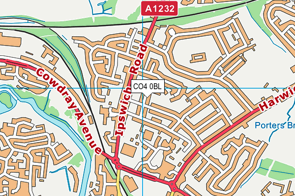 CO4 0BL map - OS VectorMap District (Ordnance Survey)