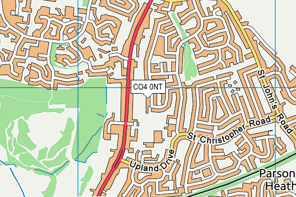 CO4 0NT map - OS VectorMap District (Ordnance Survey)