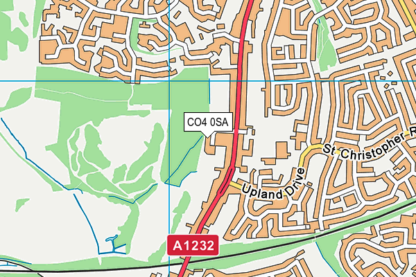 CO4 0SA map - OS VectorMap District (Ordnance Survey)