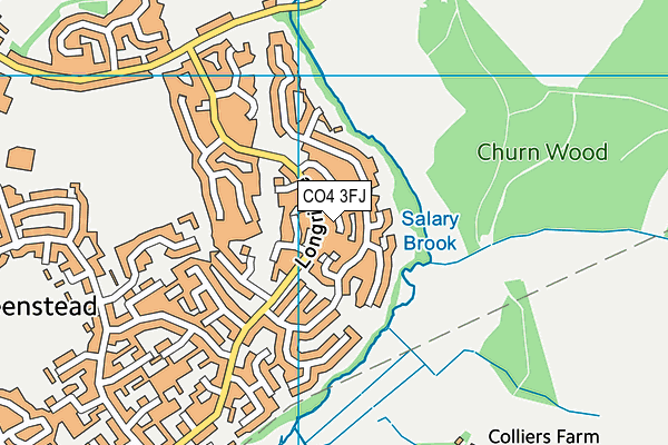 CO4 3FJ map - OS VectorMap District (Ordnance Survey)