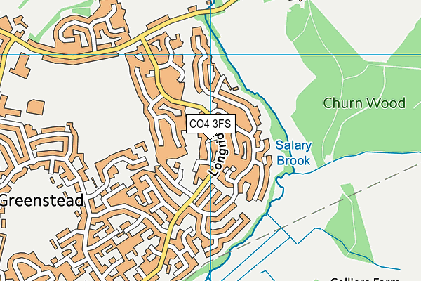 CO4 3FS map - OS VectorMap District (Ordnance Survey)