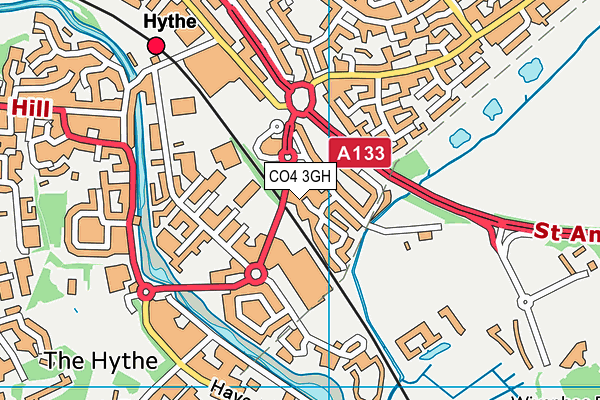 CO4 3GH map - OS VectorMap District (Ordnance Survey)