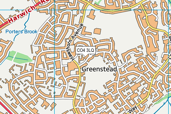 CO4 3LQ map - OS VectorMap District (Ordnance Survey)