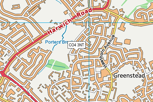 CO4 3NT map - OS VectorMap District (Ordnance Survey)