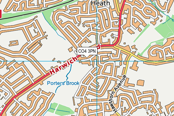 CO4 3PN map - OS VectorMap District (Ordnance Survey)