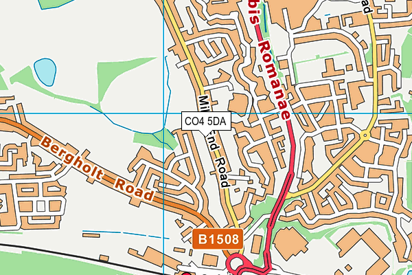 CO4 5DA map - OS VectorMap District (Ordnance Survey)