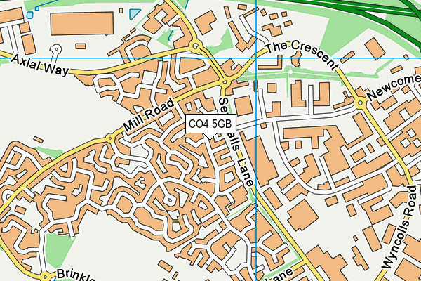 CO4 5GB map - OS VectorMap District (Ordnance Survey)