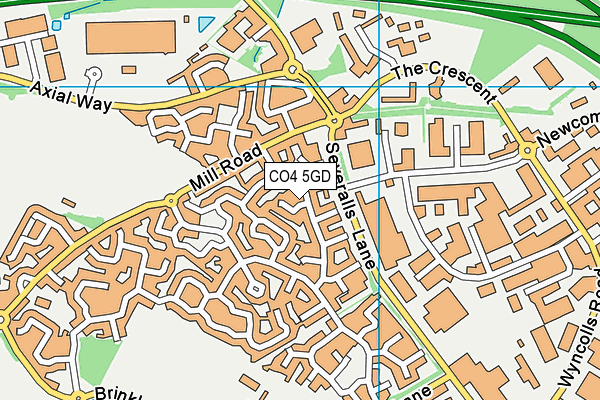 CO4 5GD map - OS VectorMap District (Ordnance Survey)