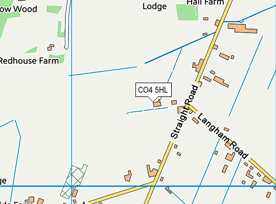 CO4 5HL map - OS VectorMap District (Ordnance Survey)