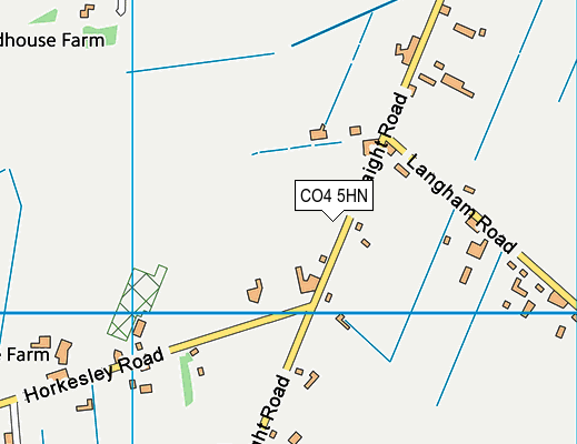 CO4 5HN map - OS VectorMap District (Ordnance Survey)