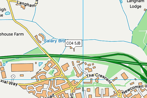 CO4 5JB map - OS VectorMap District (Ordnance Survey)