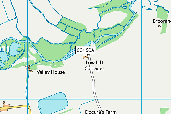CO4 5QA map - OS VectorMap District (Ordnance Survey)