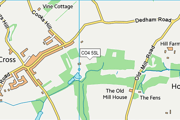CO4 5SL map - OS VectorMap District (Ordnance Survey)