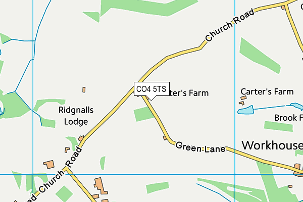 Map of DEDHAM VALE VINEYARD LIMITED at district scale