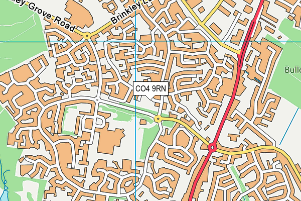 CO4 9RN map - OS VectorMap District (Ordnance Survey)