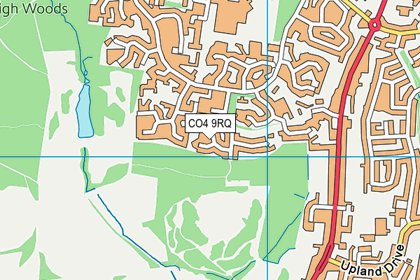 CO4 9RQ map - OS VectorMap District (Ordnance Survey)