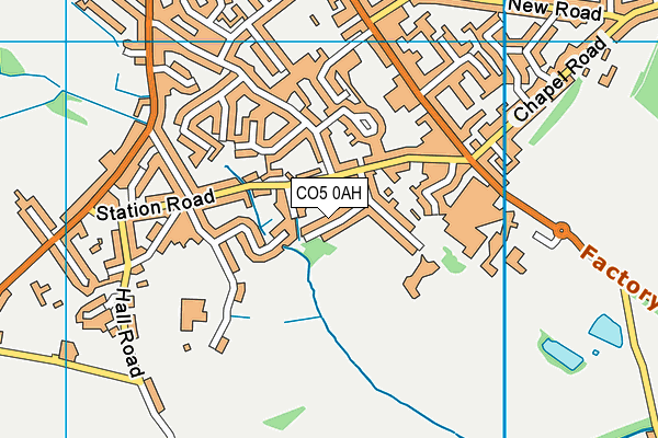 CO5 0AH map - OS VectorMap District (Ordnance Survey)