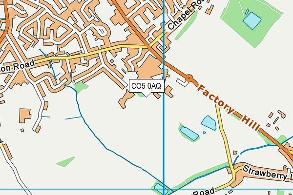 CO5 0AQ map - OS VectorMap District (Ordnance Survey)