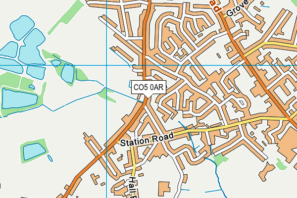 CO5 0AR map - OS VectorMap District (Ordnance Survey)