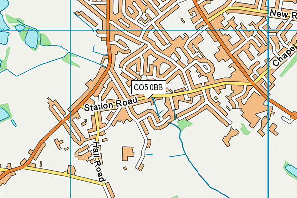 CO5 0BB map - OS VectorMap District (Ordnance Survey)